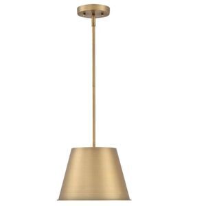 Westinghouse Derose 11" Wide Pendant Light, Brass Finish